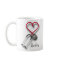 personalized heart stethoscope coffee mug