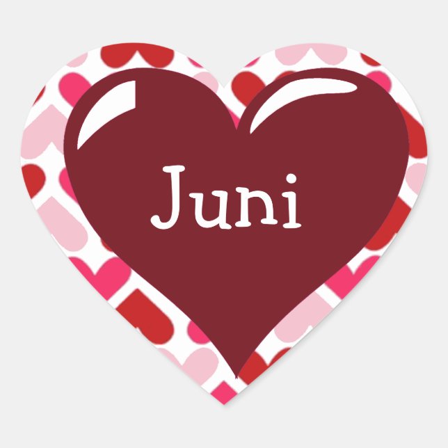 Personalized Heart Stickers (Front)