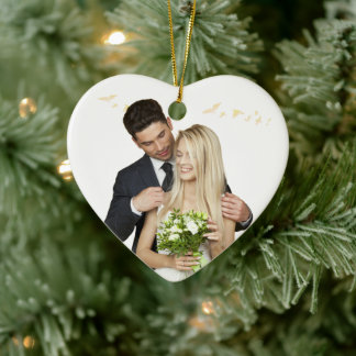 Personalized Heart Wedding Ornament