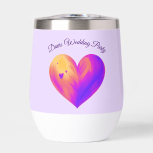 Personalized Heart Wine Tumbler