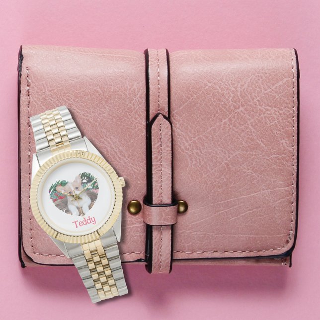 Personalized Heart with Paw Prints & Photo Watch (Creator Uploaded)