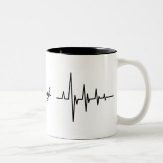 Personalized Heartbeat Coffee Mug