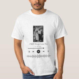 Personalized Heartbeat Gift Country Music  T-Shirt