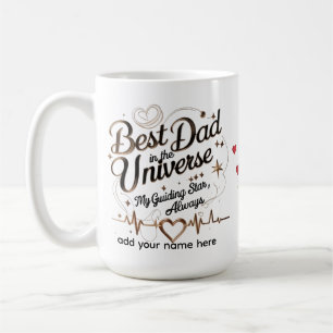 Personalized Heartbeat Star Gift for Him Coffee Mug