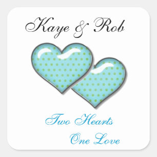Personalized Hearts Envelope Seals & Stickers