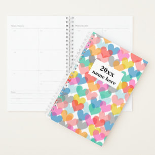 Personalized Hearts Planner