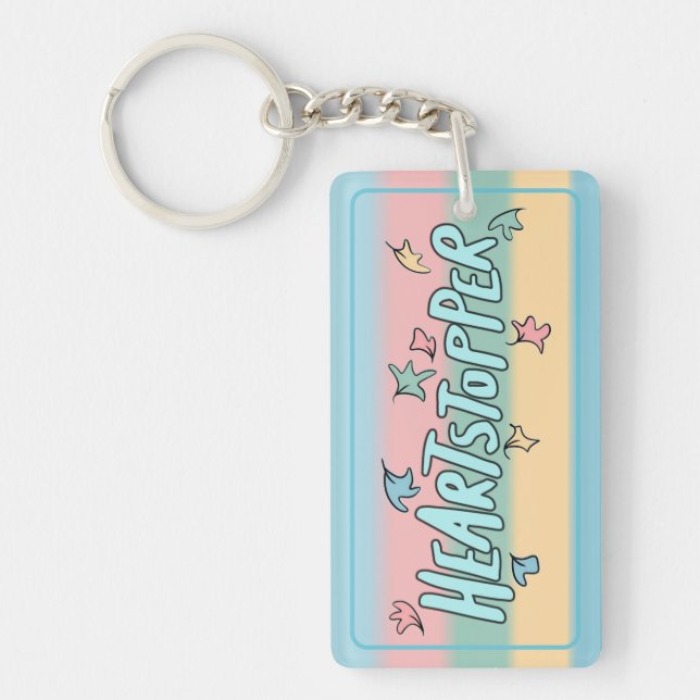 Personalized Heartstopper Colourful Keychain (Front)
