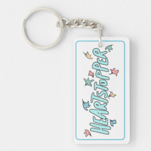 Personalized Heartstopper White Keychain