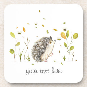 Personalized Hedgehog coasters