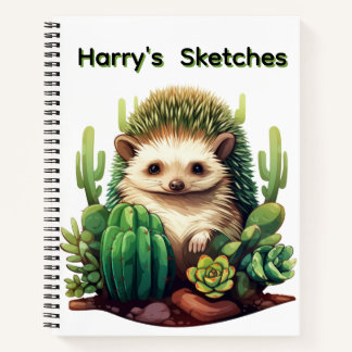 Personalized Hedgehog  Notebook