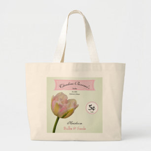 Personalized Heirloom Bulbs & Seeds Tulip Garden Large Tote Bag