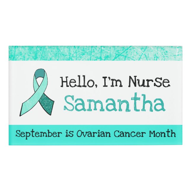 Personalized Hello, Im Nurse Name Tag (Front)
