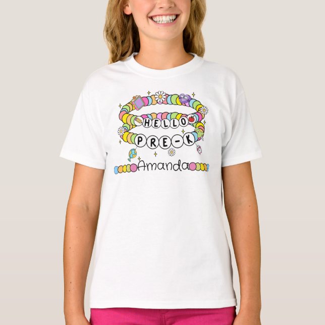 Personalized Hello Pre-K T-shirt (Front)