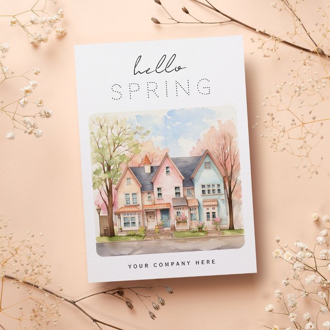 Personalized Hello Spring Real Estate Postcard (Creator Uploaded)