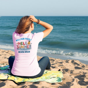 Personalized Hello Summer Family Matching Vacation T-Shirt