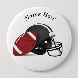 Personalized Helmet Ball Button