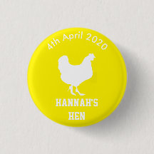 Personalized Hen Night Badge