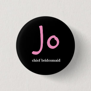 Personalized hens night button