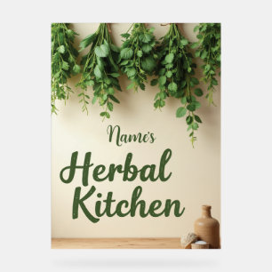 Personalized Herbal Kitchen Farmhouse Décor Acrylic Sign