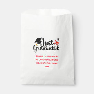 Personalized High School College Graduation Favour Bag