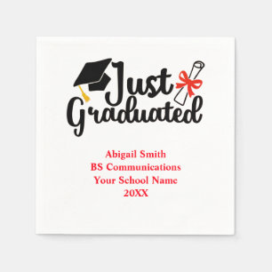 Personalized High School College Graduation Napkin