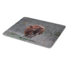 Personalized Highland Cow Cutting Board