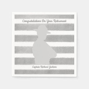 Personalized  Highway Patrol Retirement Party Napkin
