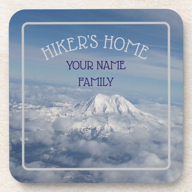 Personalized Hiker's Home Coaster (Front)