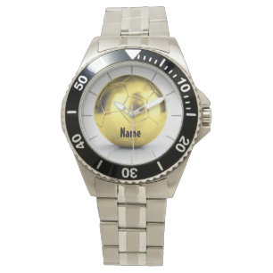 Personalized HIM Watch Gold Soccer Ball