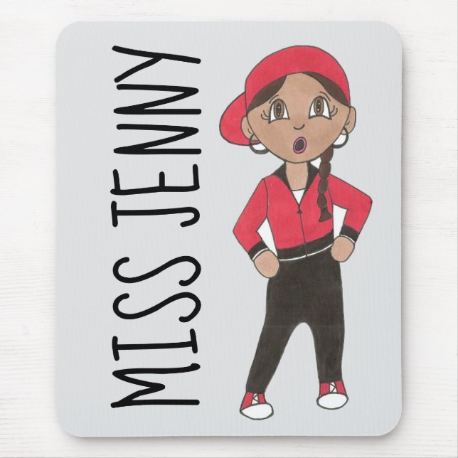 Personalized Hip Hop Jazz Dance Teacher Hip-hop Mouse Pad (Front)