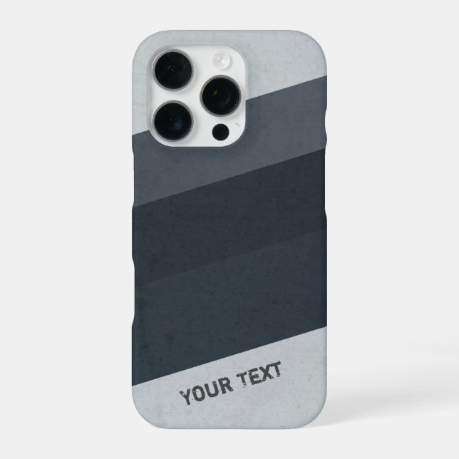 Personalized Hipster Stripes Pattern iPhone Case (Back)