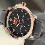 Personalized his & her name initials and monogram  watch<br><div class="desc">Personalized with his & her initials and date, this custom watch is a sweet anniversary gift to celebrate a milestone occasion for a couple. It makes a meaningful gift for a special day. Personalized Watch Wedding Gift for Groom, Watch For Groom, Anniversary Gift for Men, Groom Gift From Bride, Gift...</div>