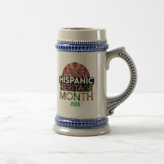 Personalized Hispanic Heritage Month Beer Glasses Stein