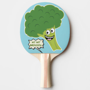 Personalized Hit Wit Broccoli Ping Pong Paddle