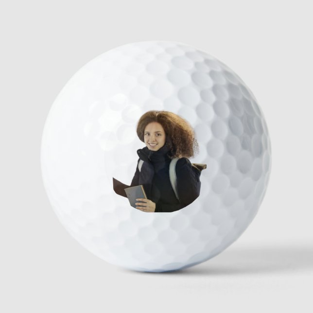 personalized hobbies create your own photo selfie golf balls (Front)