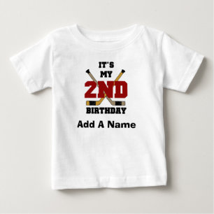 Personalized Hockey 2nd Birthday Tshirt