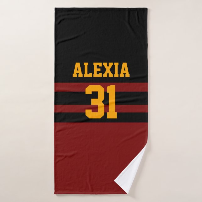Personalized Hockey Bath Towel (Bath Towel)