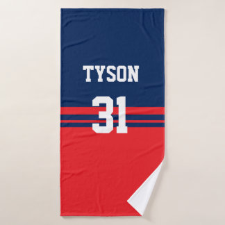 Personalized Hockey Bath Towel