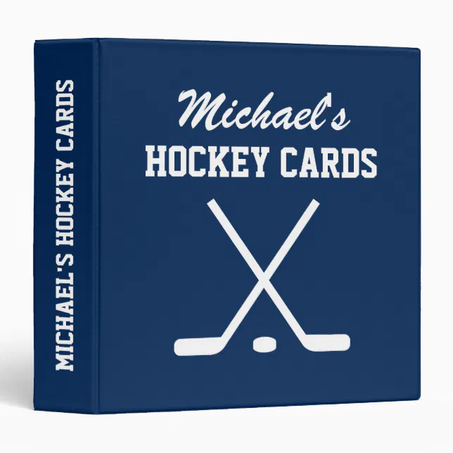personalized hockey card binder Hockey Cards Binders