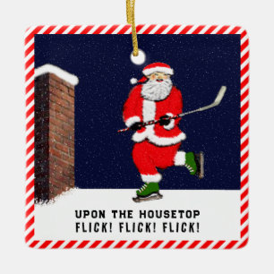 Personalized Hockey Ceramic Ornament