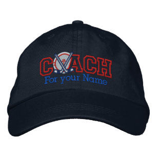 Personalized Hockey Coach with your name Embroidered Hat