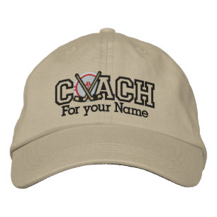 Personalized Hockey Coach with your name Embroidered Hat