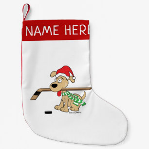 Personalized Hockey Dog Christmas Stocking