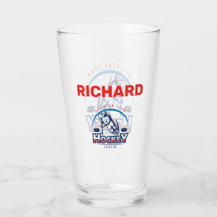 Personalized Hockey Glass