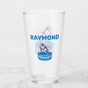 Personalized Hockey Glass