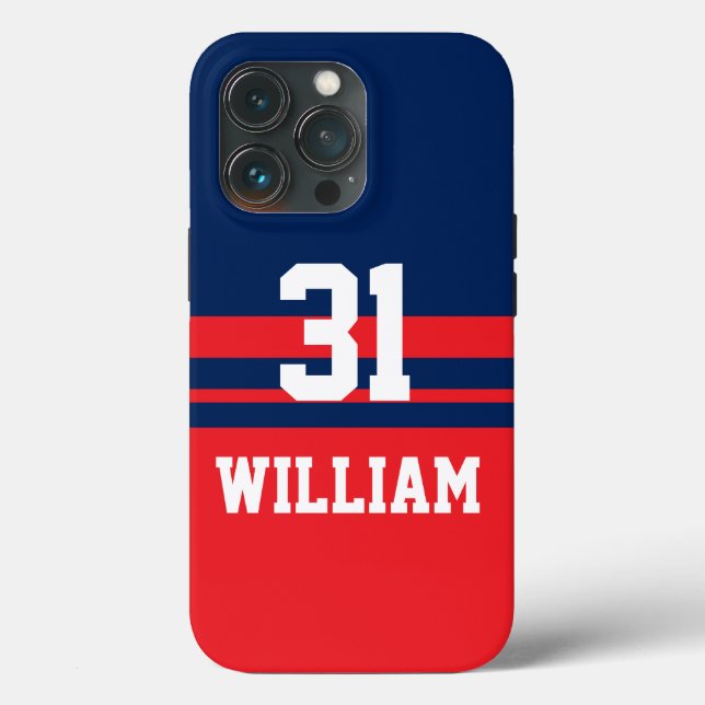 Personalized Hockey iPhone Case (Back)
