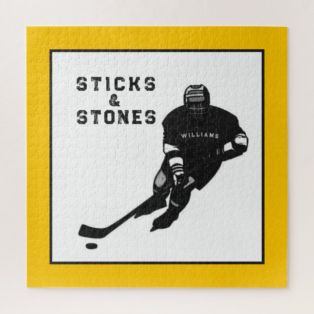 Personalized Hockey Jigsaw Puzzle (Vertical)