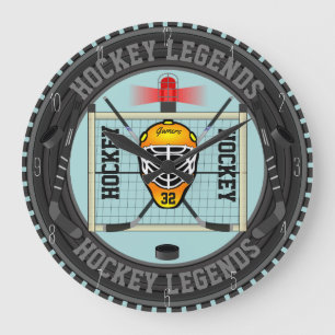 Personalized Hockey Legends Clock