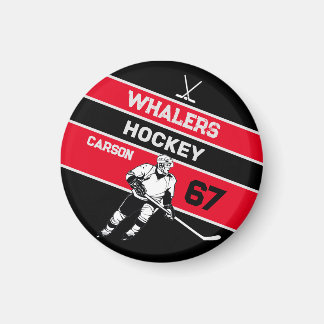 Personalized Hockey Magnet