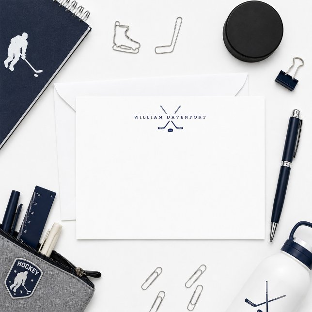 Personalized Hockey Note Card (Creator Uploaded)